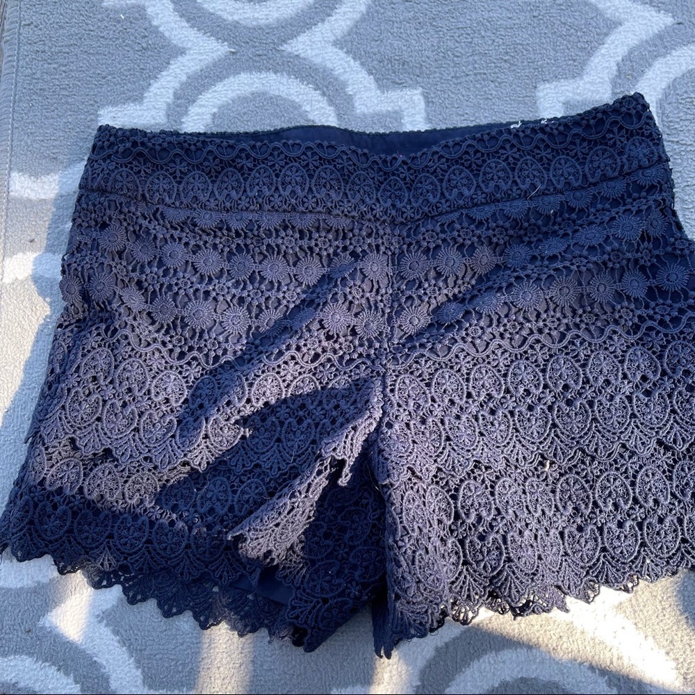 LOFT Navy Lace Women Shorts